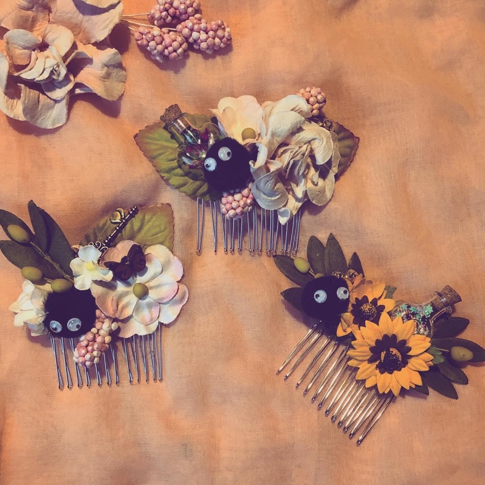 Soot Sprite Hair Comb / Studio Ghibli